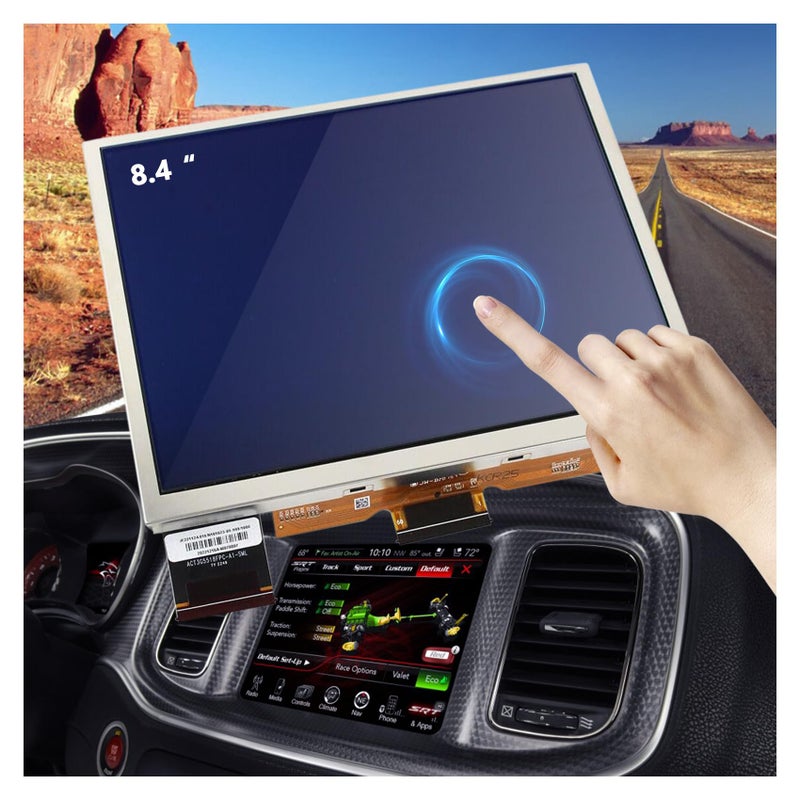 Replacement 84 Uconnect 4C UAQ LCD Monitor TouchScreen Radio Navigation New OEM Replacement Fit for Jeep Dodge RAM Chrysler 20202023 TDOXGA084 68388570AB
